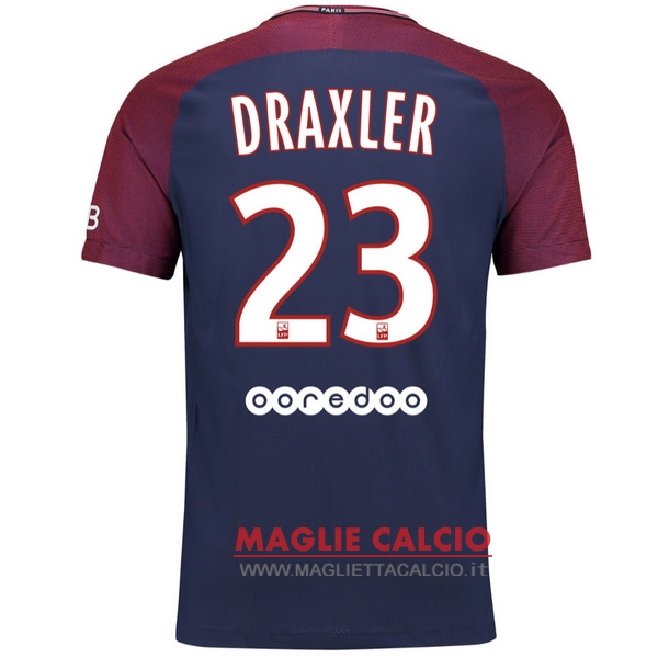 nuova maglietta paris saint germain 2017-2018 draxler 23 prima